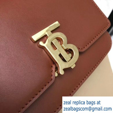 Burberry Belted Strap Leather TB Bag Brown 2019 - Click Image to Close