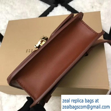 Burberry Belted Strap Leather TB Bag Brown 2019