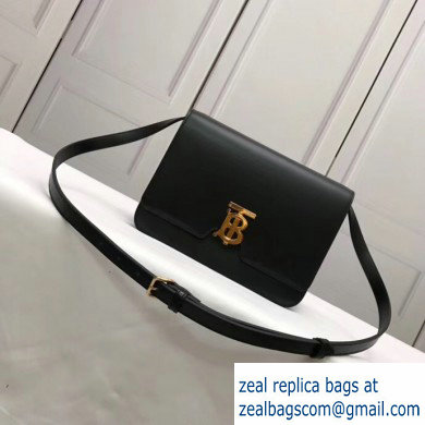 Burberry Medium Leather TB Bag Black 2019 - Click Image to Close