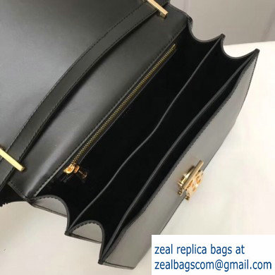 Burberry Medium Leather TB Bag Black 2019 - Click Image to Close