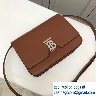 Burberry Medium Leather TB Bag Brown 2019 - Click Image to Close