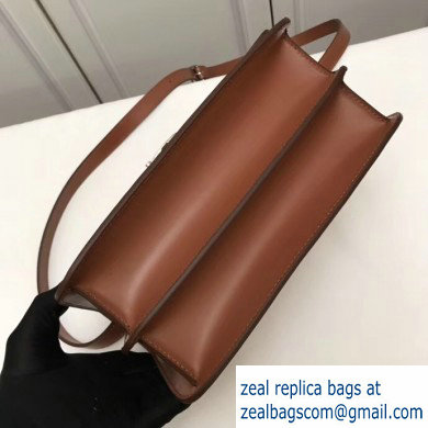 Burberry Medium Leather TB Bag Brown 2019