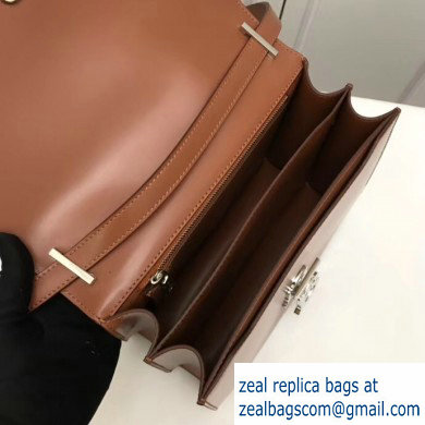 Burberry Medium Leather TB Bag Brown 2019 - Click Image to Close
