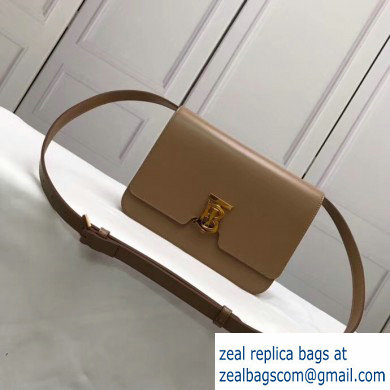 Burberry Medium Leather TB Bag Camel 2019 - Click Image to Close