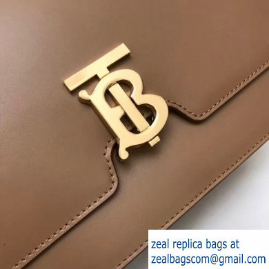 Burberry Medium Leather TB Bag Camel 2019 - Click Image to Close