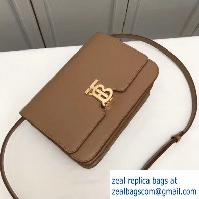 Burberry Medium Leather TB Bag Camel 2019 - Click Image to Close