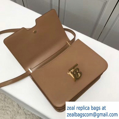 Burberry Medium Leather TB Bag Camel 2019