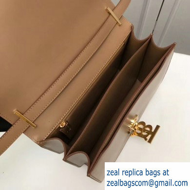 Burberry Medium Leather TB Bag Camel 2019 - Click Image to Close