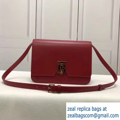 Burberry Medium Leather TB Bag Red 2019