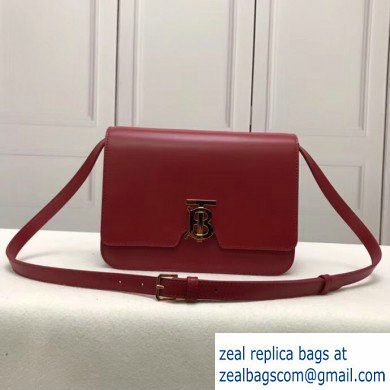 Burberry Medium Leather TB Bag Red 2019 - Click Image to Close