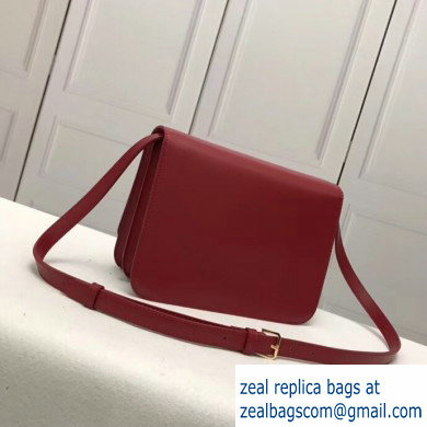 Burberry Medium Leather TB Bag Red 2019 - Click Image to Close