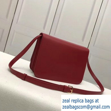 Burberry Medium Leather TB Bag Red 2019