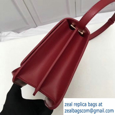 Burberry Medium Leather TB Bag Red 2019 - Click Image to Close