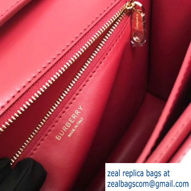 Burberry Medium Leather TB Bag Red 2019 - Click Image to Close