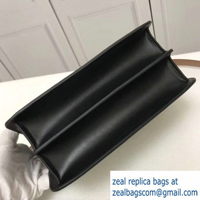Burberry Medium Leather TB Bag Two-tone Black/Camel 2019