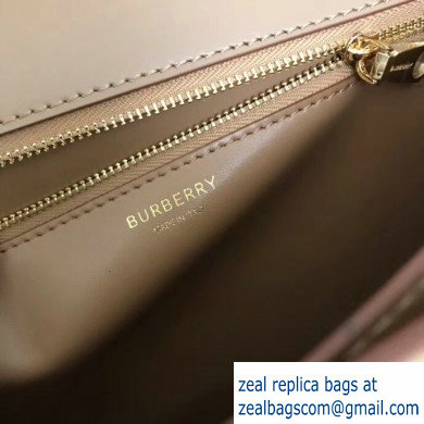 Burberry Medium Leather TB Bag Two-tone Black/Camel 2019