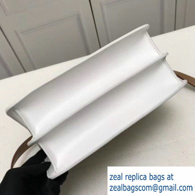 Burberry Medium Leather TB Bag Two-tone White/Camel 2019