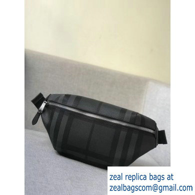 Burberry Medium London Check and Leather Bum Bag Black 2019