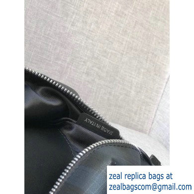 Burberry Medium London Check and Leather Bum Bag Black/Blue 2019 - Click Image to Close