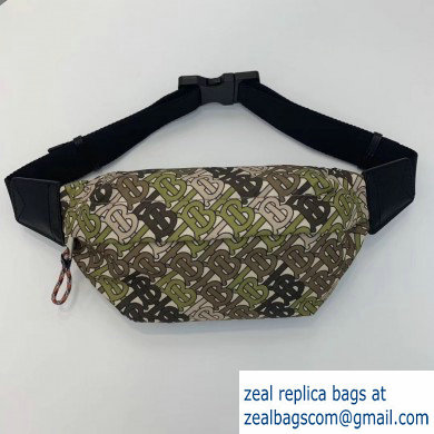 Burberry Medium Monogram Print Bum Bag Khaki Green 2019 - Click Image to Close