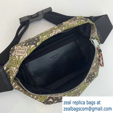 Burberry Medium Monogram Print Bum Bag Khaki Green 2019