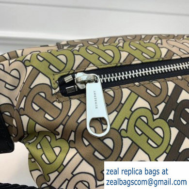 Burberry Medium Monogram Print Bum Bag Khaki Green 2019