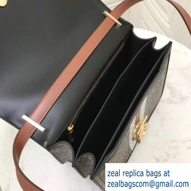 Burberry Medium Monogram Stripe E-canvas TB Bag 2019