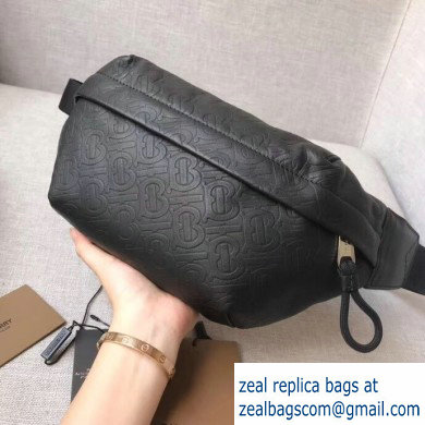 Burberry Medium Monogram TB Bum Bag Black 2019