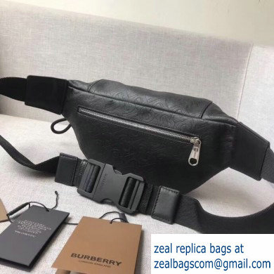 Burberry Medium Monogram TB Bum Bag Black 2019