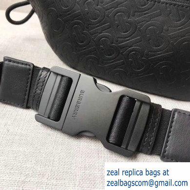 Burberry Medium Monogram TB Bum Bag Black 2019