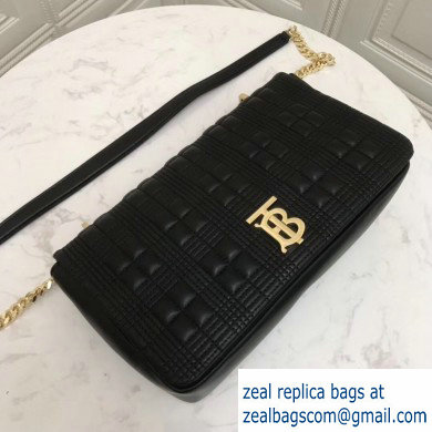 Burberry Medium Quilted Lambskin Lola Bag Black 2019