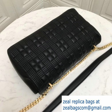 Burberry Medium Quilted Lambskin Lola Bag Black 2019