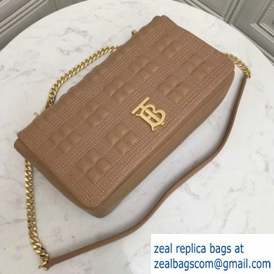 Burberry Medium Quilted Lambskin Lola Bag Camel 2019