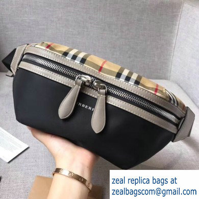 Burberry Medium Vintage Check/Black Bum Bag 2019 - Click Image to Close