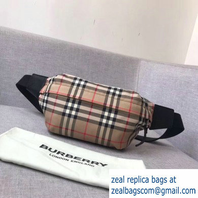 Burberry Medium Vintage Check Bonded Cotton Bum Bag 2019 - Click Image to Close