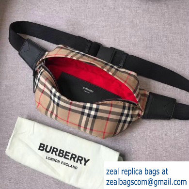 Burberry Medium Vintage Check Bonded Cotton Bum Bag 2019 - Click Image to Close