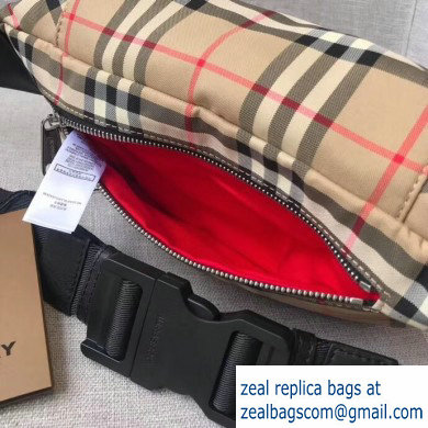 Burberry Medium Vintage Check Bonded Cotton Bum Bag 2019 - Click Image to Close