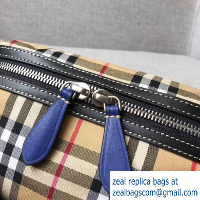 Burberry Medium Vintage Check Bum Bag Black/Blue 2019 - Click Image to Close