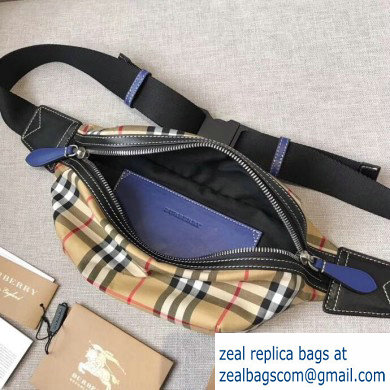 Burberry Medium Vintage Check Bum Bag Black/Blue 2019