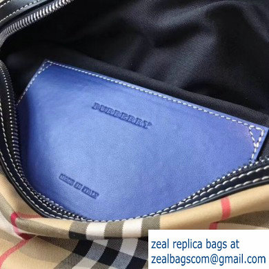 Burberry Medium Vintage Check Bum Bag Black/Blue 2019 - Click Image to Close