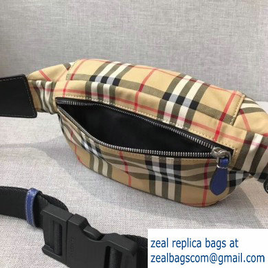 Burberry Medium Vintage Check Bum Bag Black/Blue 2019