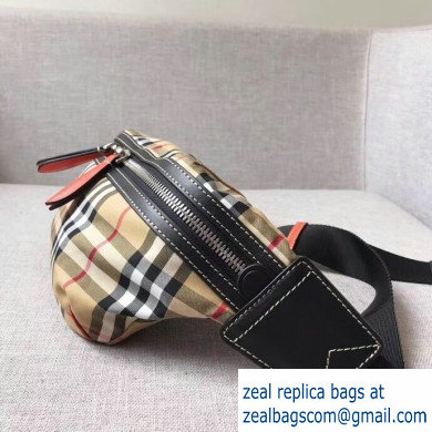 Burberry Medium Vintage Check Bum Bag Black/Orange 2019