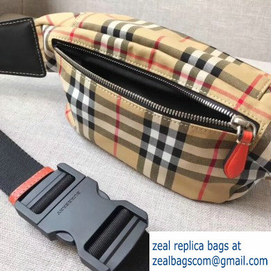 Burberry Medium Vintage Check Bum Bag Black/Orange 2019