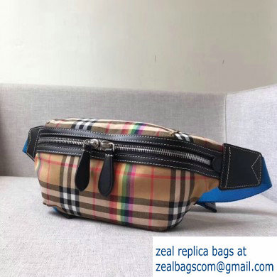 Burberry Medium Vintage Check Bum Bag Rainbow 2019 - Click Image to Close