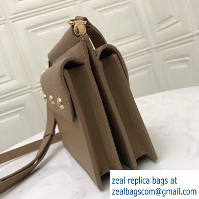 Burberry Mini Leather Title Bag with Pocket Detail Brown 2019 - Click Image to Close