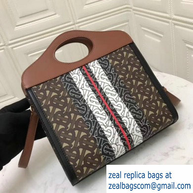 Burberry Mini Monogram Stripe E-canvas Pocket Bag 2019 - Click Image to Close