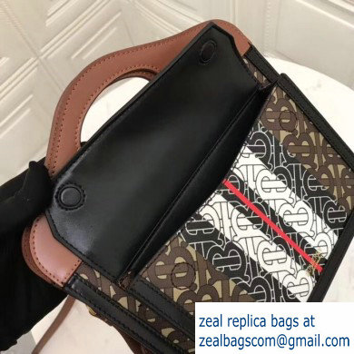 Burberry Mini Monogram Stripe E-canvas Pocket Bag 2019