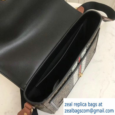 Burberry Monogram Stripe E-canvas Note Crossbody Bag 2019