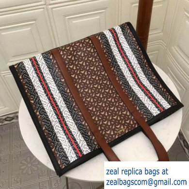 Burberry Monogram Stripe E-canvas Tote Bag 2019 - Click Image to Close