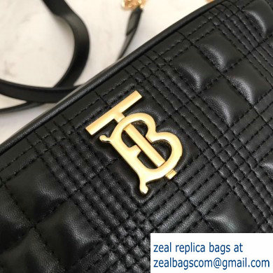 Burberry Quilted Lambskin Camera Bag Black 2019 - Click Image to Close